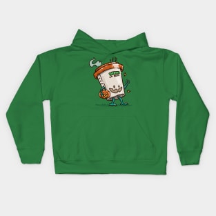 Pumpkin Spice Latte Bot Kids Hoodie